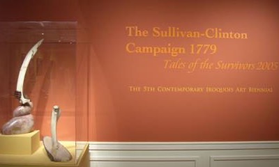 Image of the Sullivan/Clinton Campaign Exhibit welcome wall
